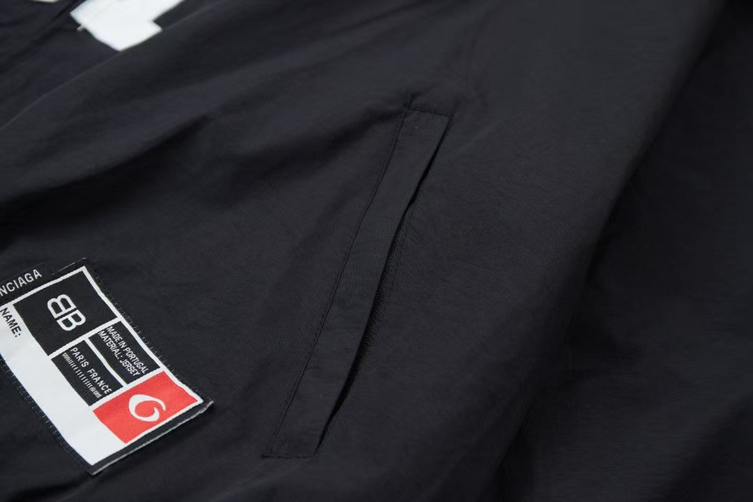 Embroidered basketball jacket