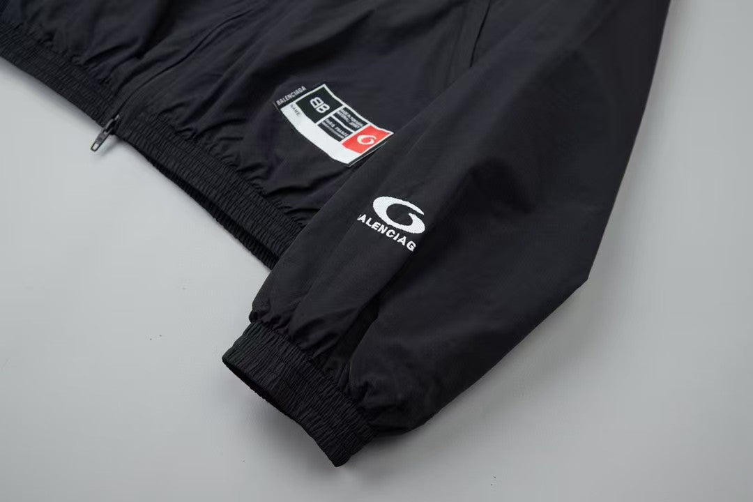 Embroidered basketball jacket