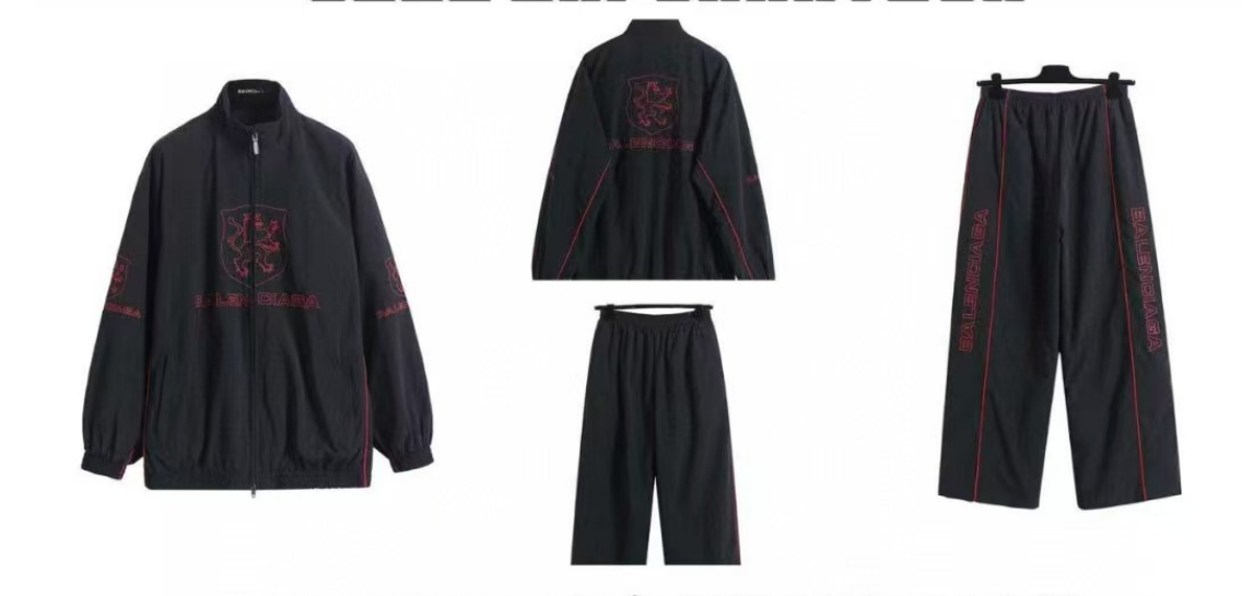 Embroidery sports suit