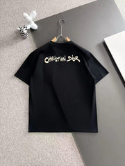 Embroidered round neck T-shirt