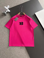 Embroidered round neck T-shirt