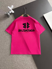 Embroidered round neck T-shirt