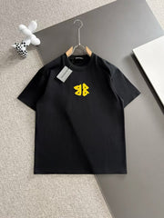Embroidered round neck T-shirt