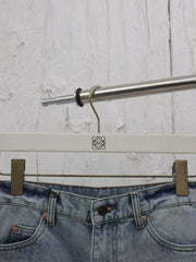 New vintage logo jacquard denim pants