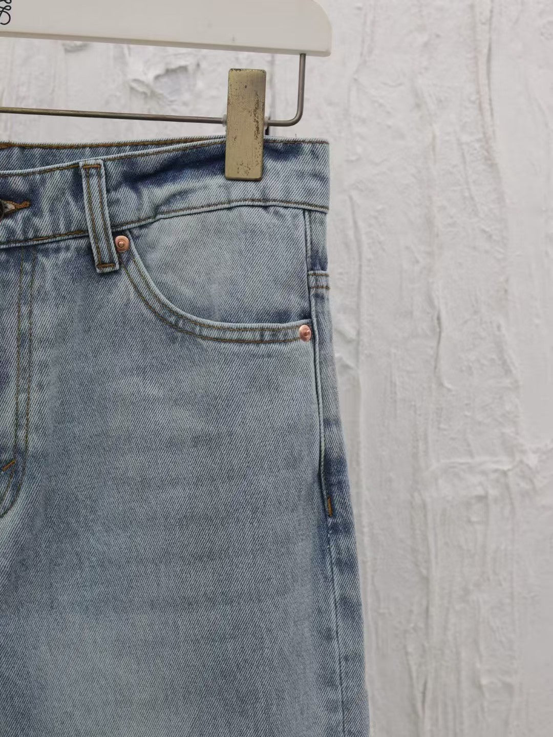 New vintage logo jacquard denim pants