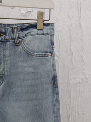 New vintage logo jacquard denim pants