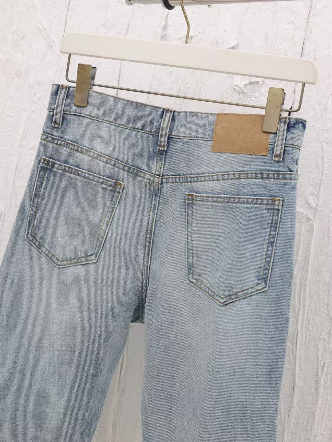 New vintage logo jacquard denim pants