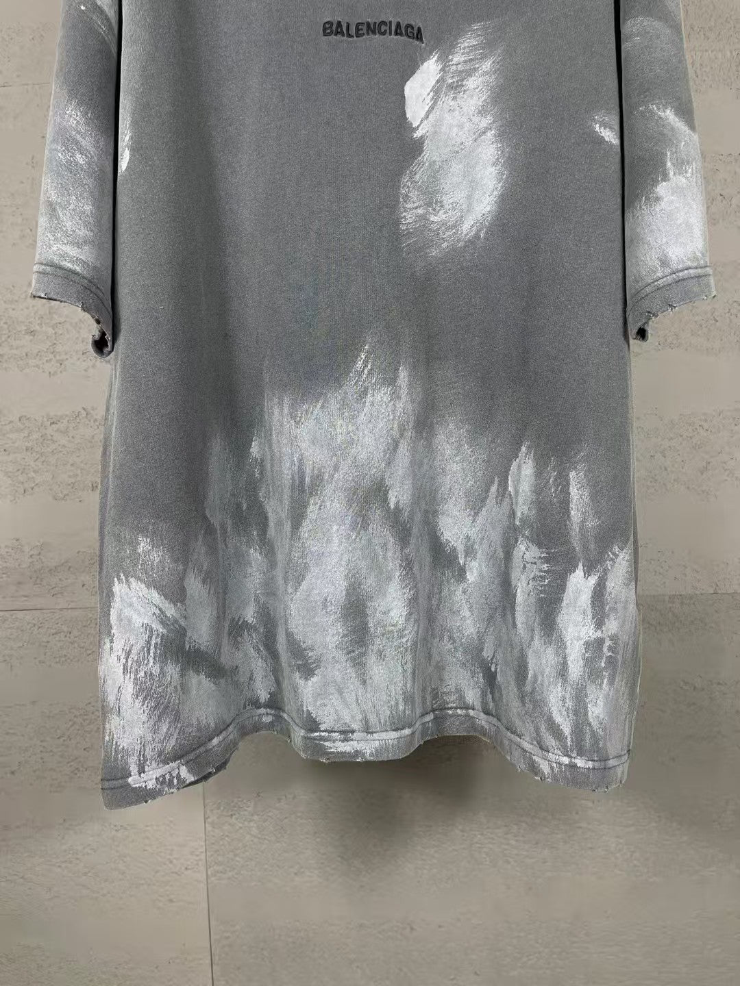Embroidered hand-painted vintage short sleeved T-shirt