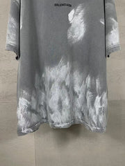 Embroidered hand-painted vintage short sleeved T-shirt