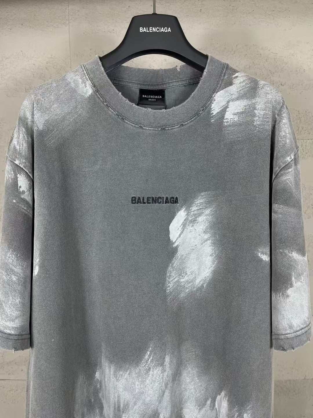 Embroidered hand-painted vintage short sleeved T-shirt