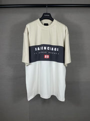 Printing Splicing short sleeved T-shirt