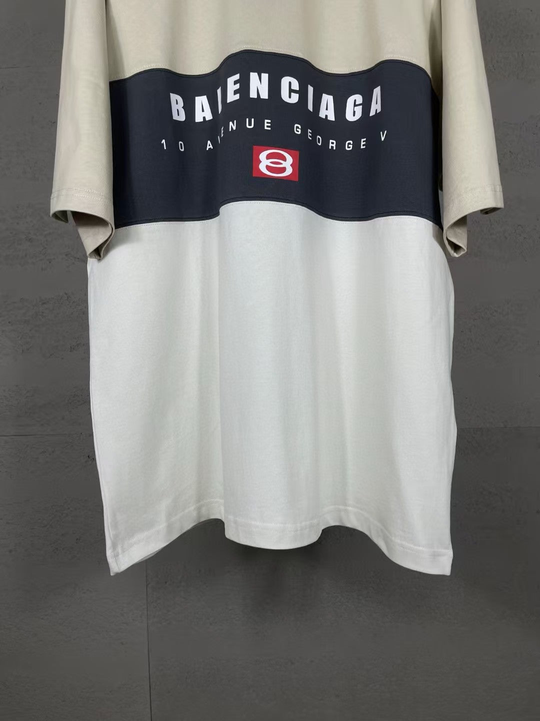 Printing Splicing short sleeved T-shirt