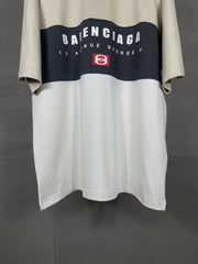 Printing Splicing short sleeved T-shirt
