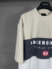 Printing Splicing short sleeved T-shirt