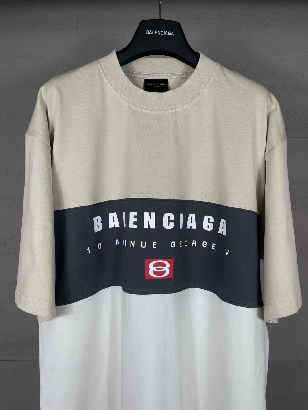 Printing Splicing short sleeved T-shirt