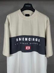 Printing Splicing short sleeved T-shirt