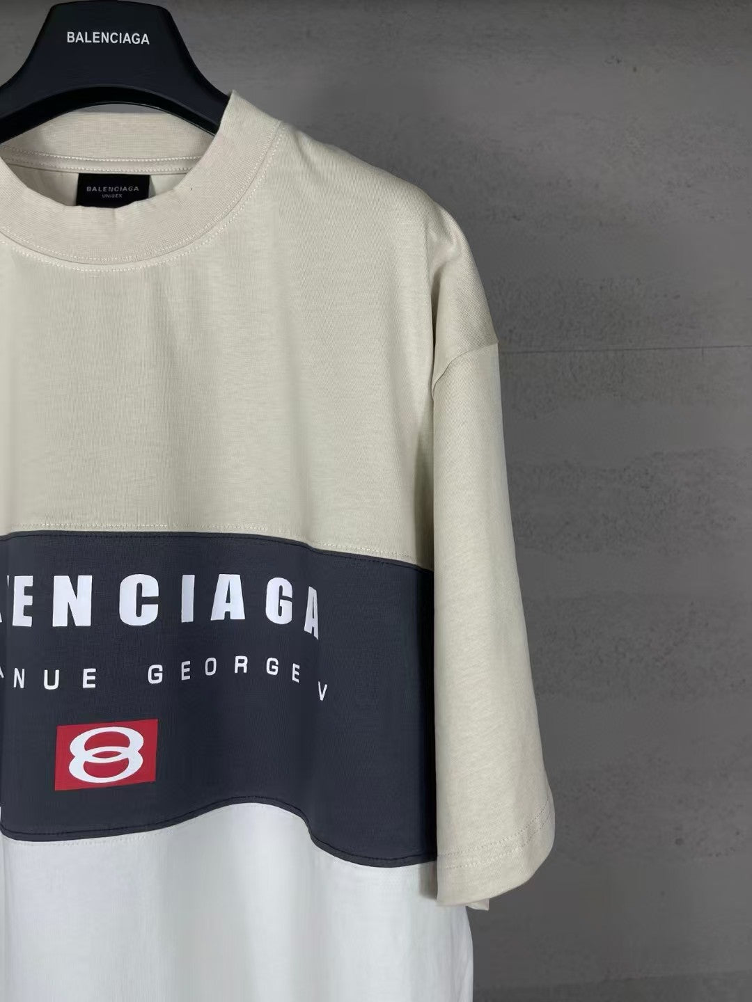 Printing Splicing short sleeved T-shirt