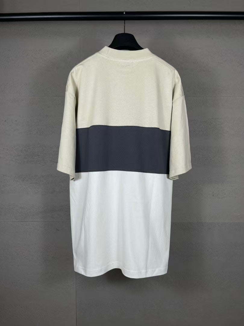 Printing Splicing short sleeved T-shirt