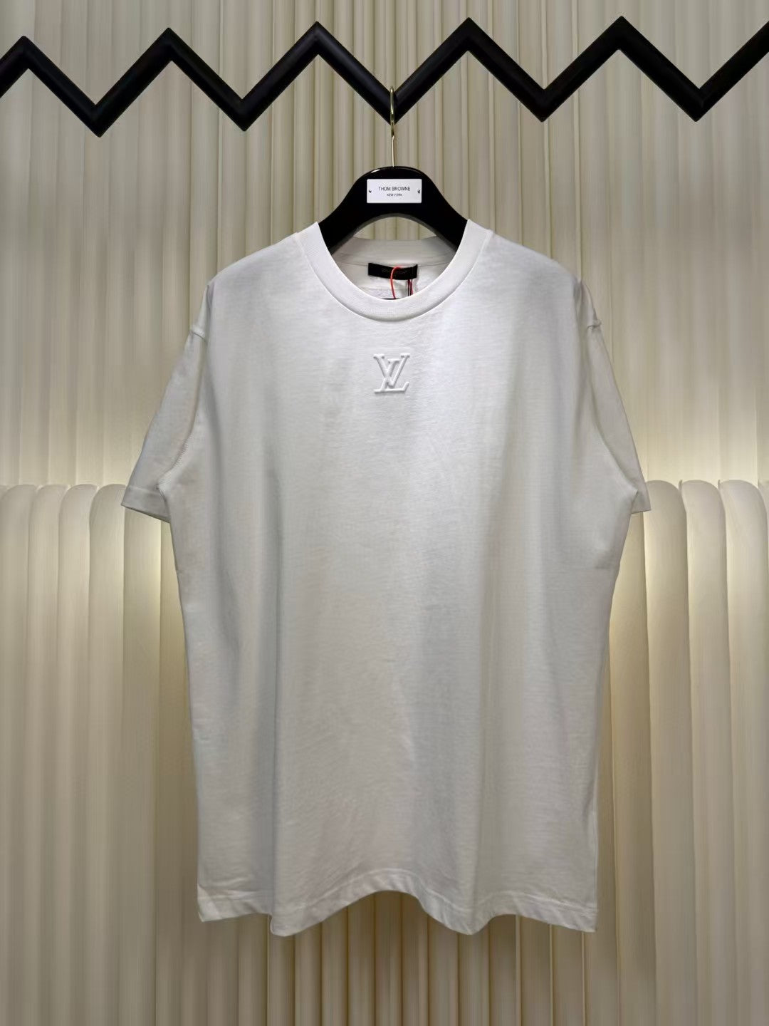 Logo embossed short sleeved T-shirt