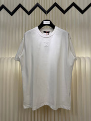 Logo embossed short sleeved T-shirt