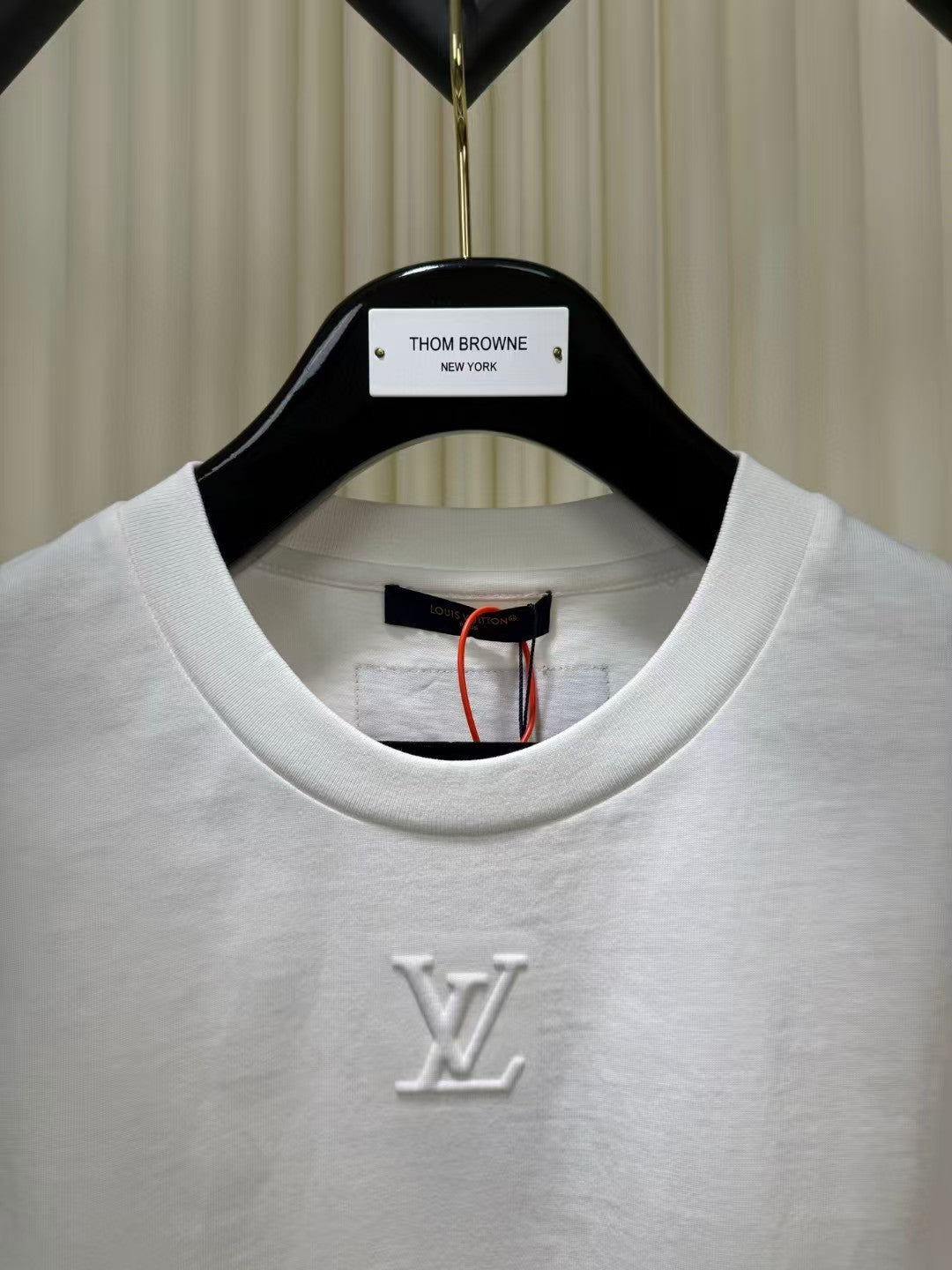 Logo embossed short sleeved T-shirt