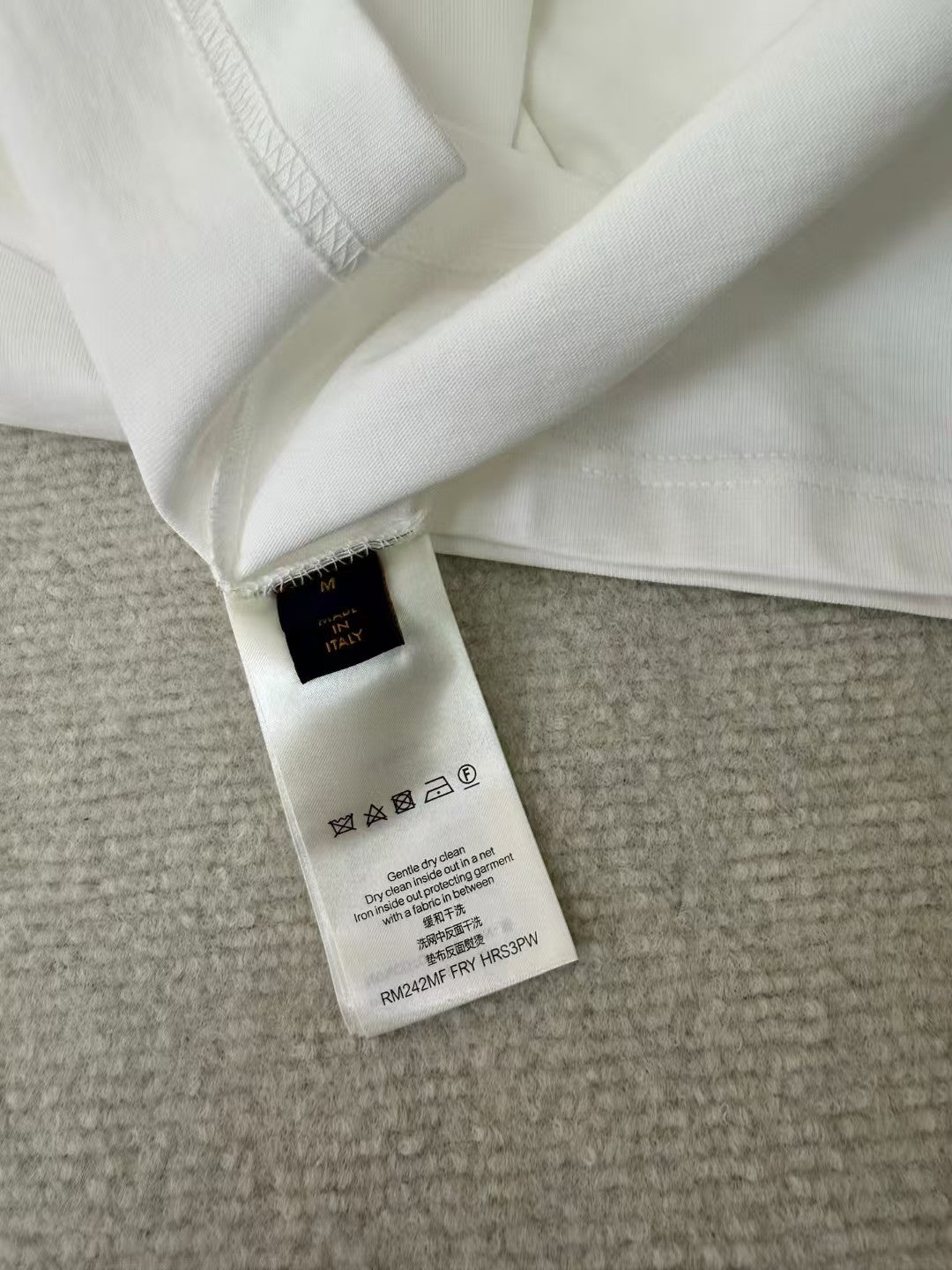 Logo embossed short sleeved T-shirt