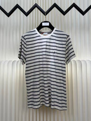 Logo striped short sleeved T-shirt
