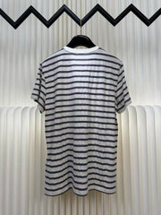 Logo striped short sleeved T-shirt