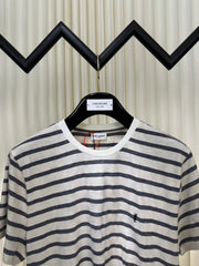 Logo striped short sleeved T-shirt