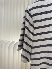Logo striped short sleeved T-shirt