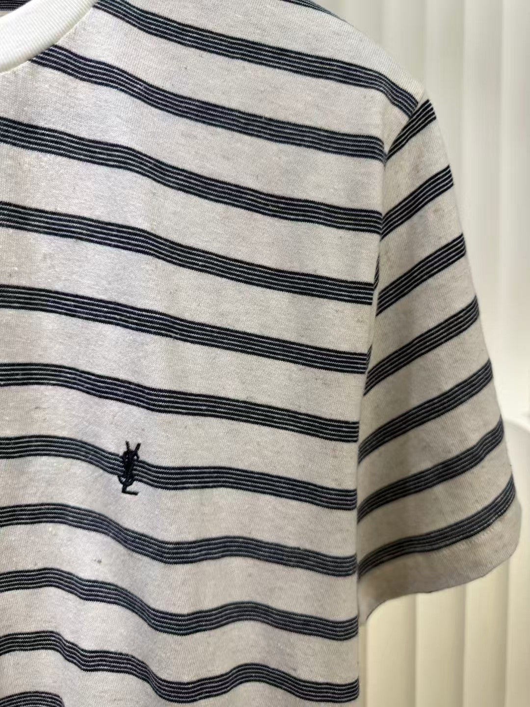 Logo striped short sleeved T-shirt