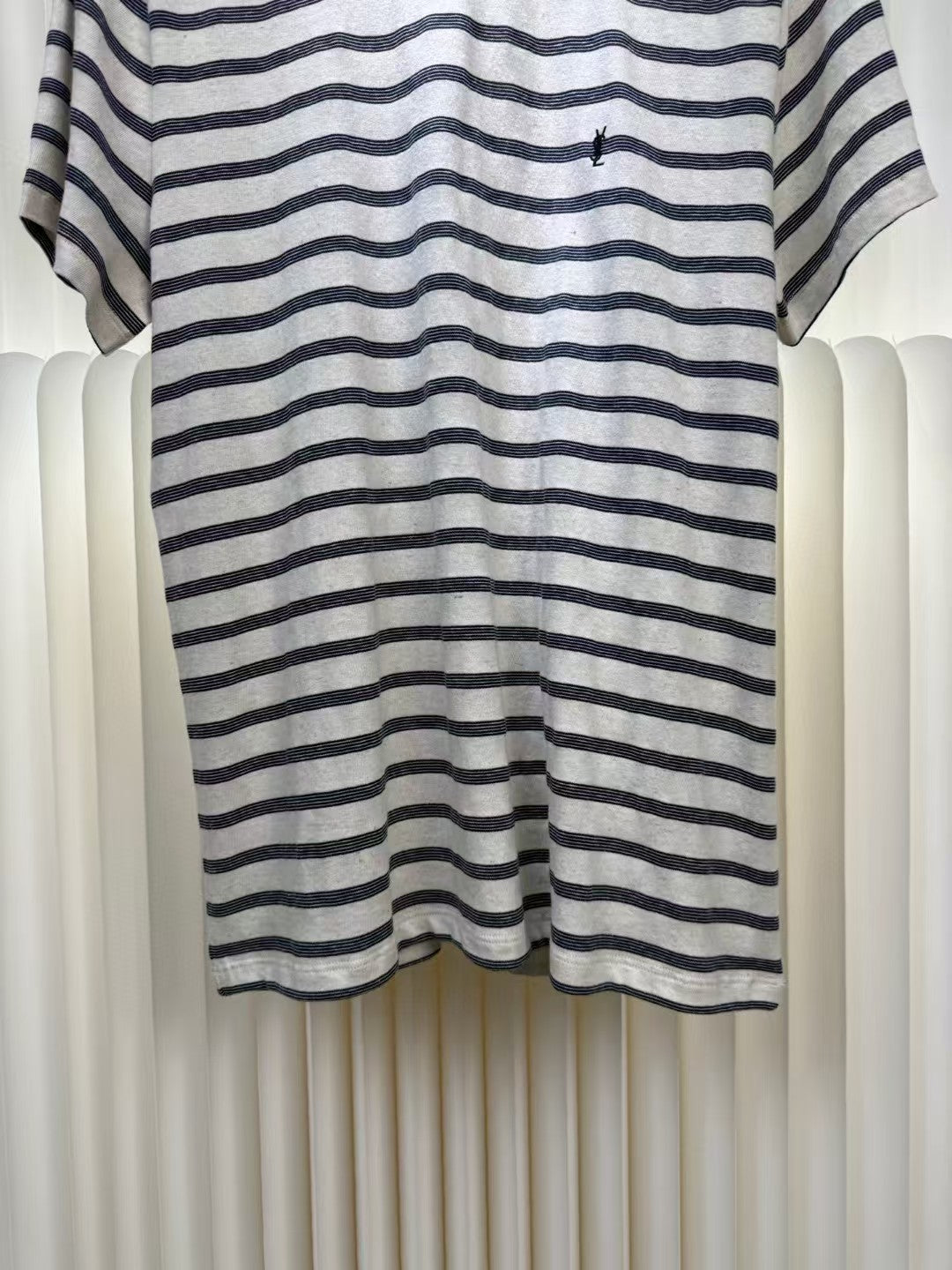 Logo striped short sleeved T-shirt