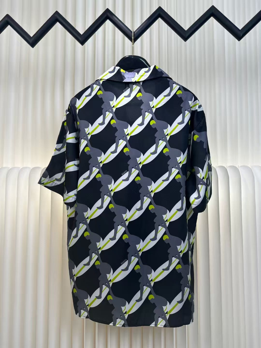 Surfing printed short shirt and shorts set