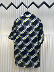 Surfing printed short shirt and shorts set