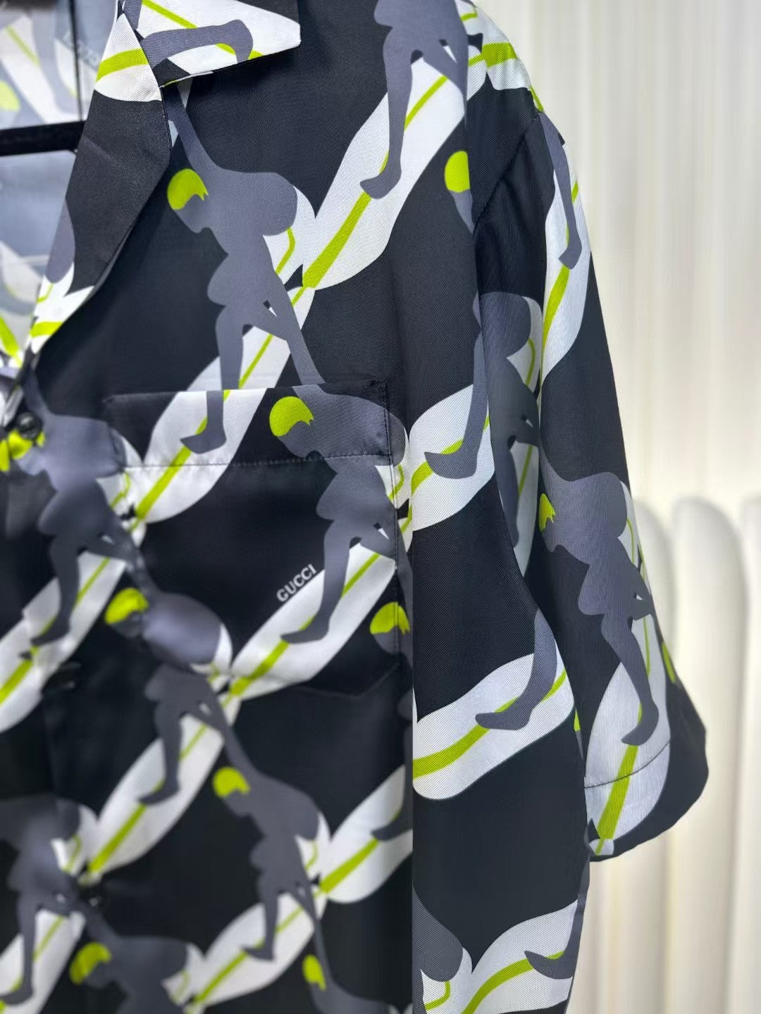 Surfing printed short shirt and shorts set