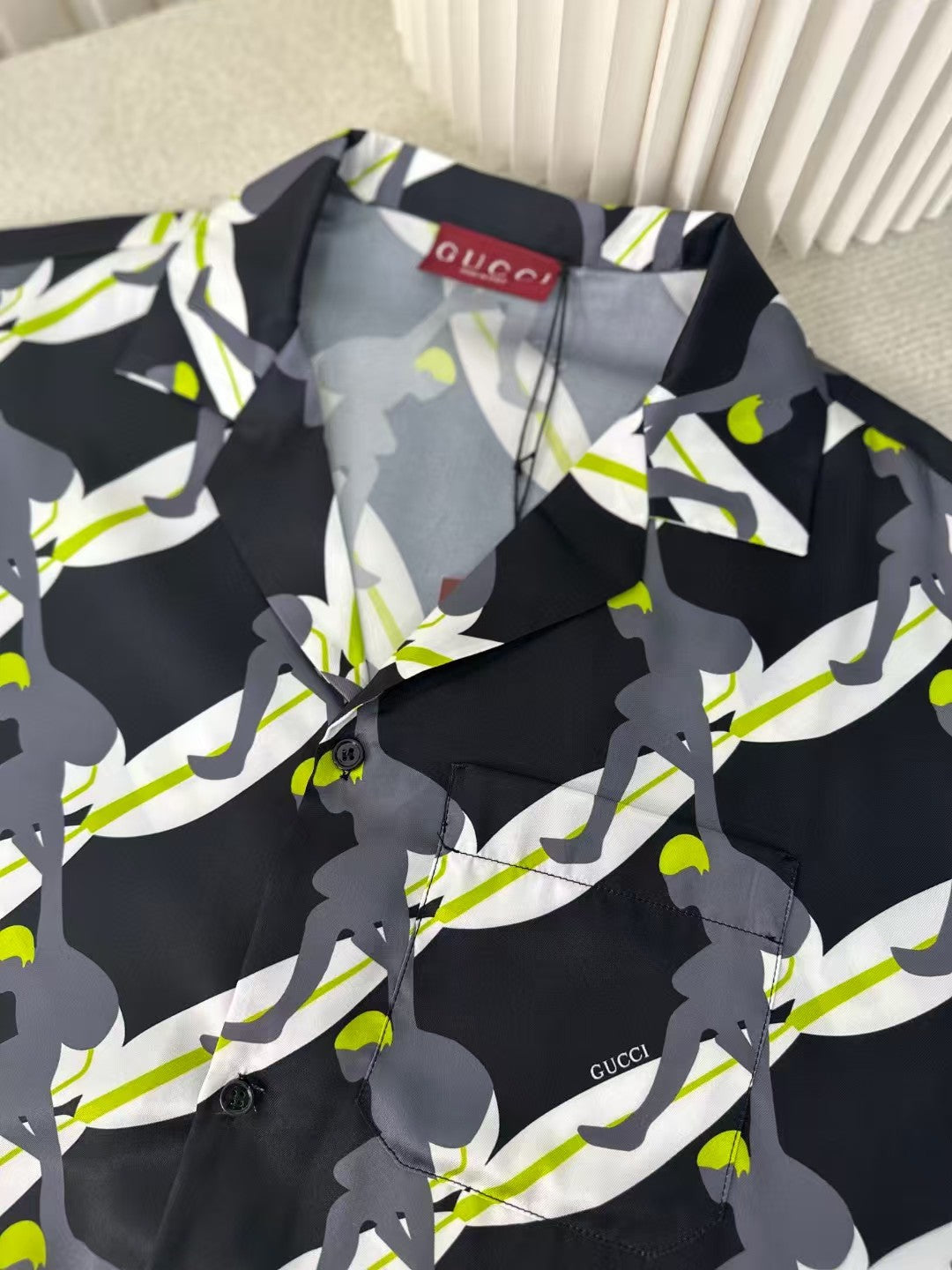 Surfing printed short shirt and shorts set