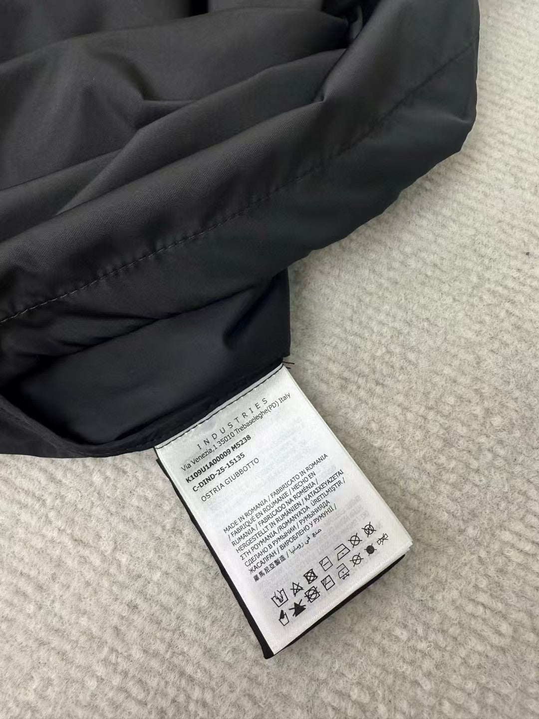 Embroidered hooded windbreaker jacket