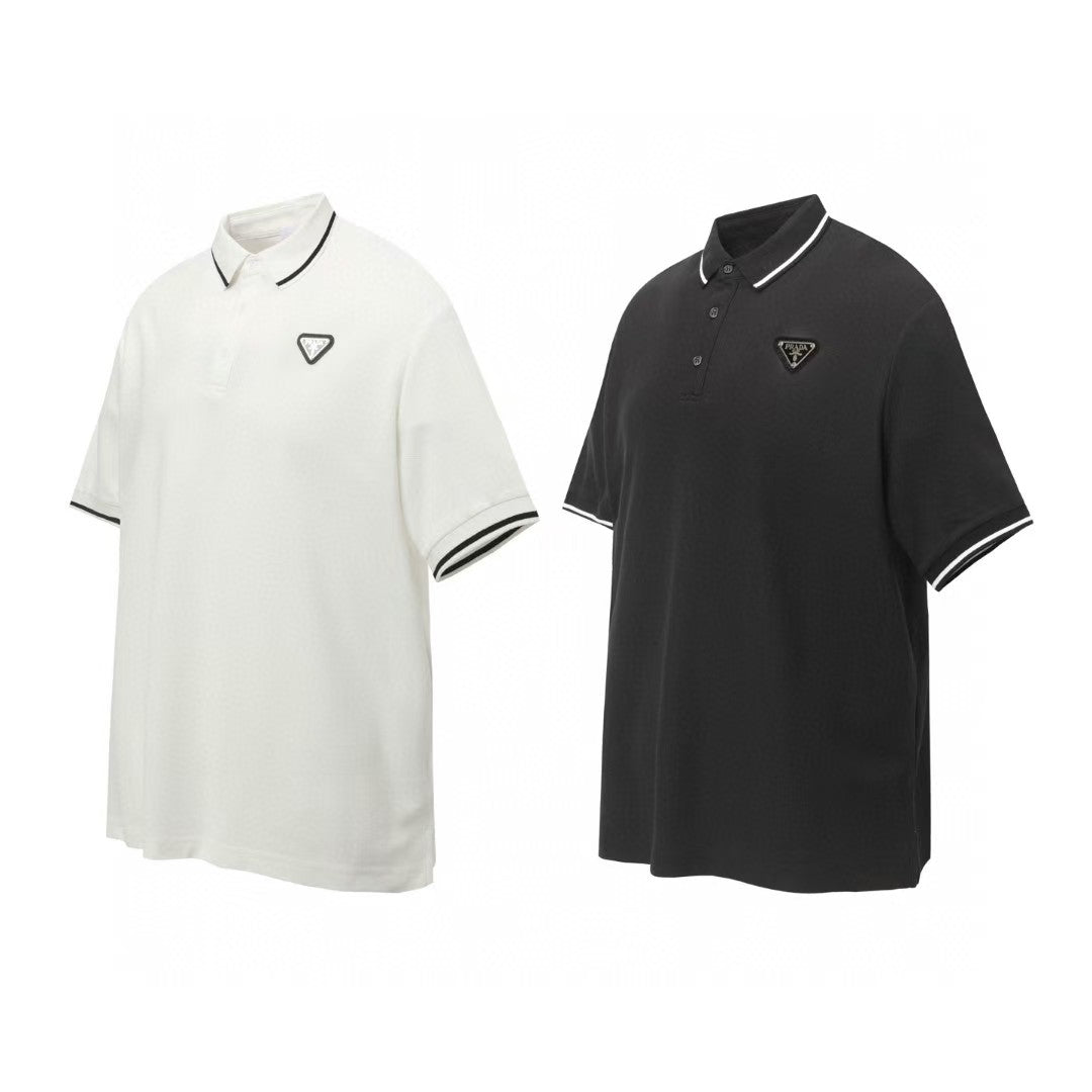 Embroidered business polo shirt short sleeved T-shirt