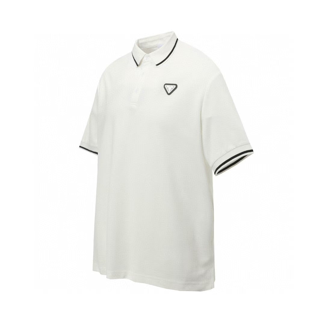 Embroidered business polo shirt short sleeved T-shirt