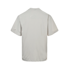 Eye chart knife cuts holes in short sleeves
