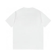 Short sleeved T-shirt with embossed letters