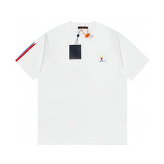 New Short Sleeve T-shirt with Color Bar