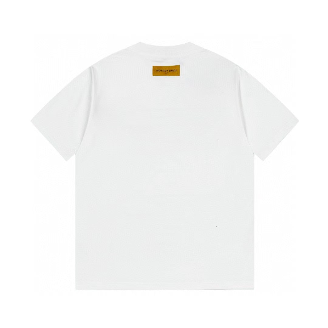 New Short Sleeve T-shirt with Color Bar