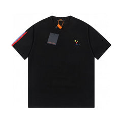 New Short Sleeve T-shirt with Color Bar