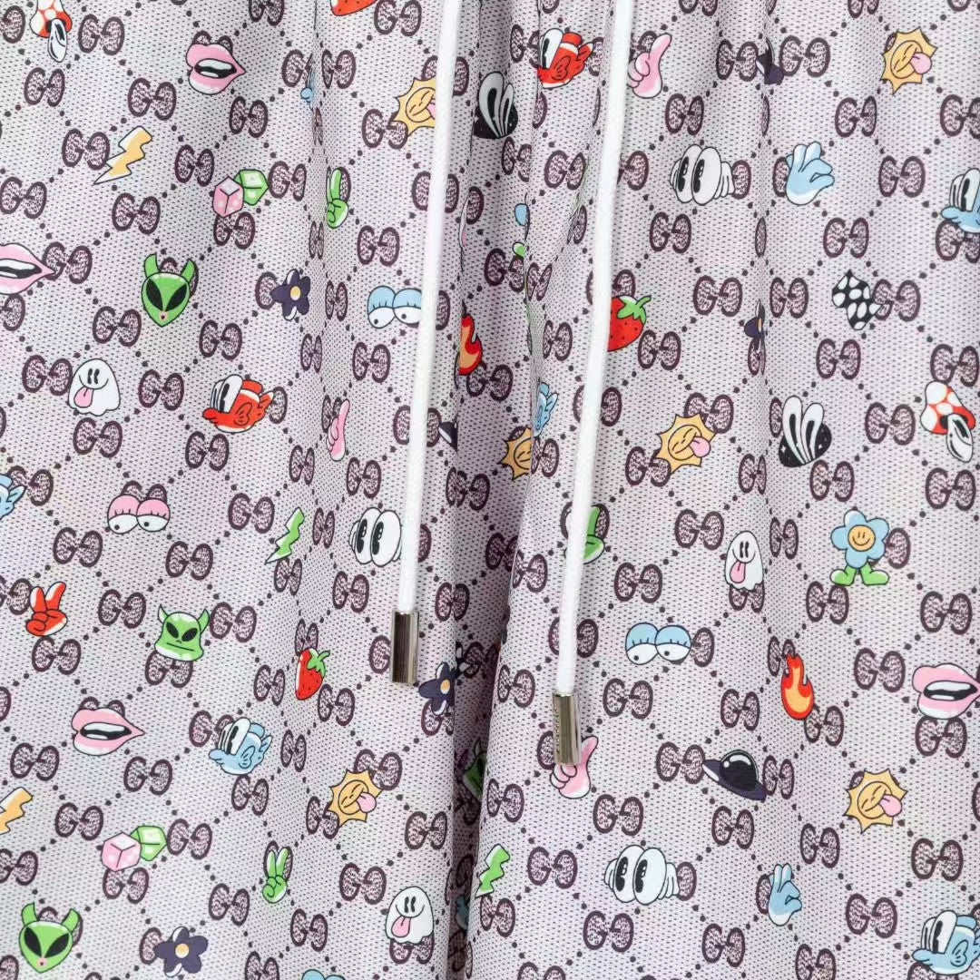 Men's jacquard letter beach pants