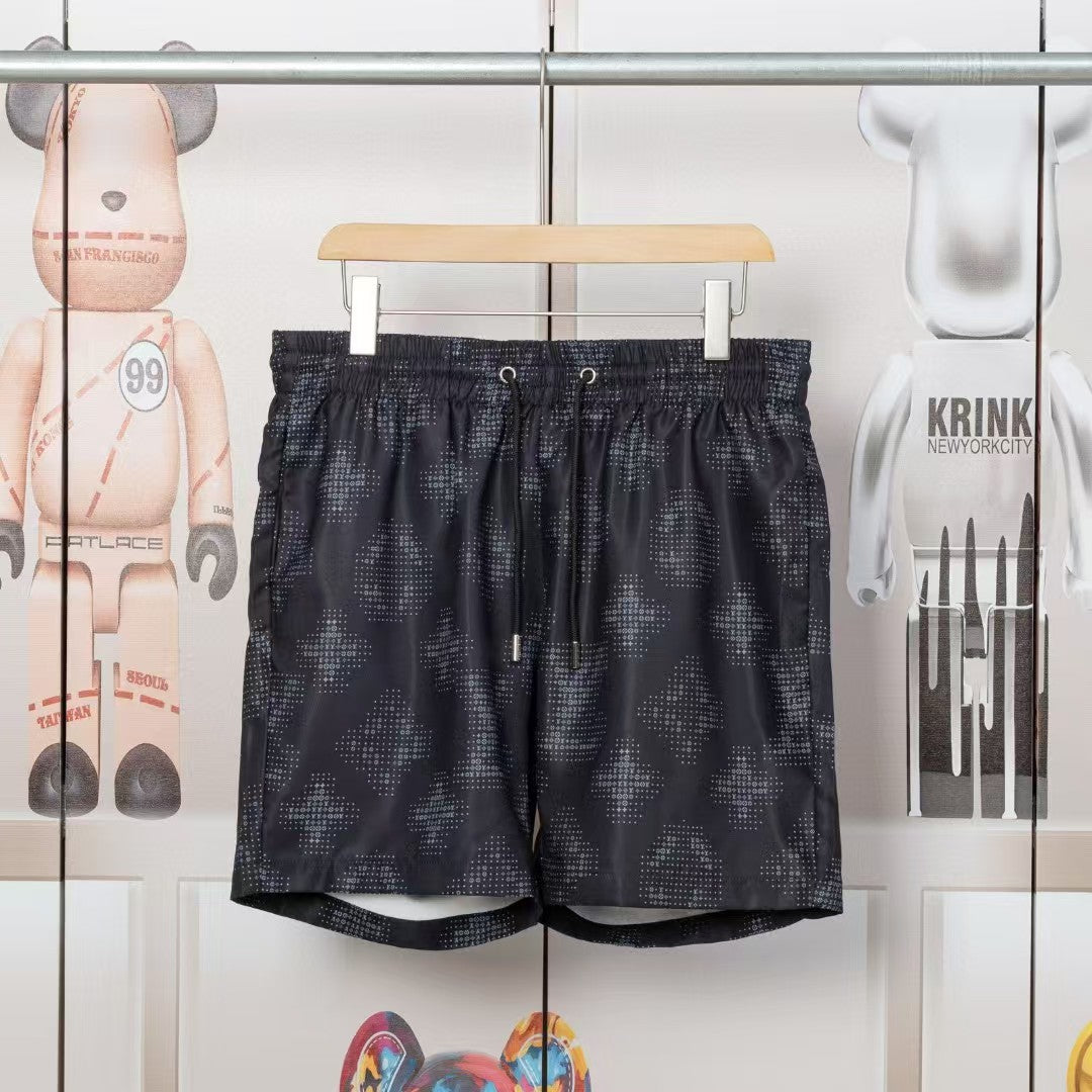 Men's jacquard letter beach pants