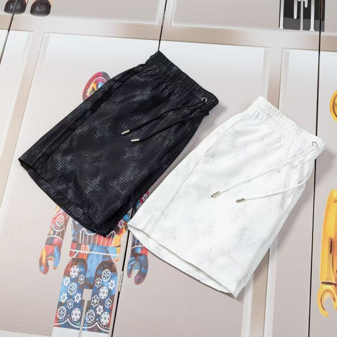 Men's jacquard letter beach pants