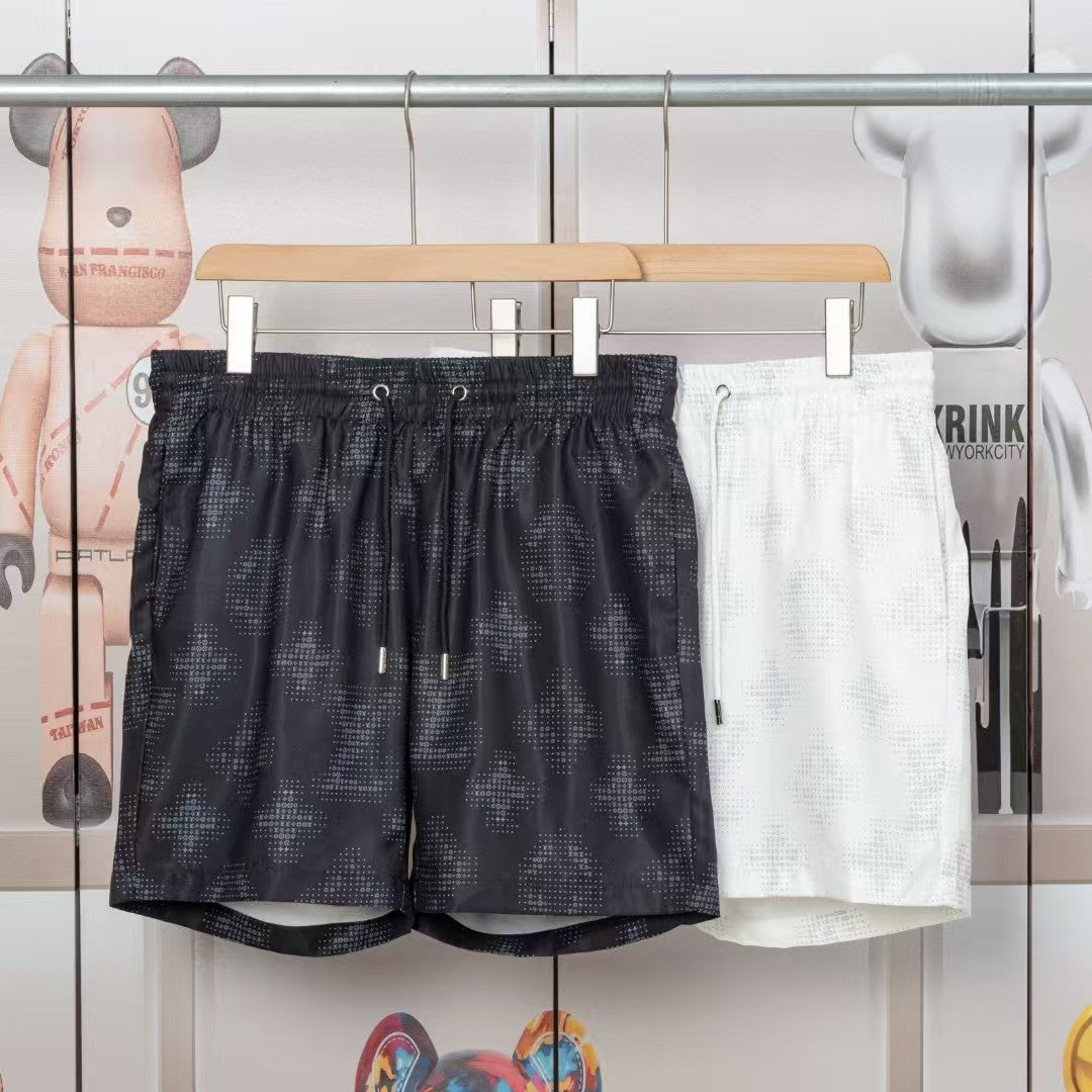 Men's jacquard letter beach pants