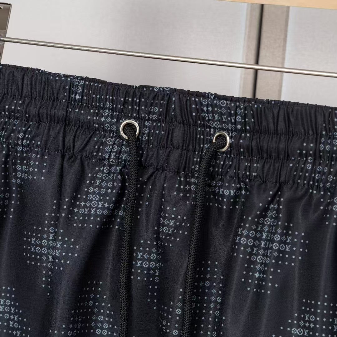 Men's jacquard letter beach pants
