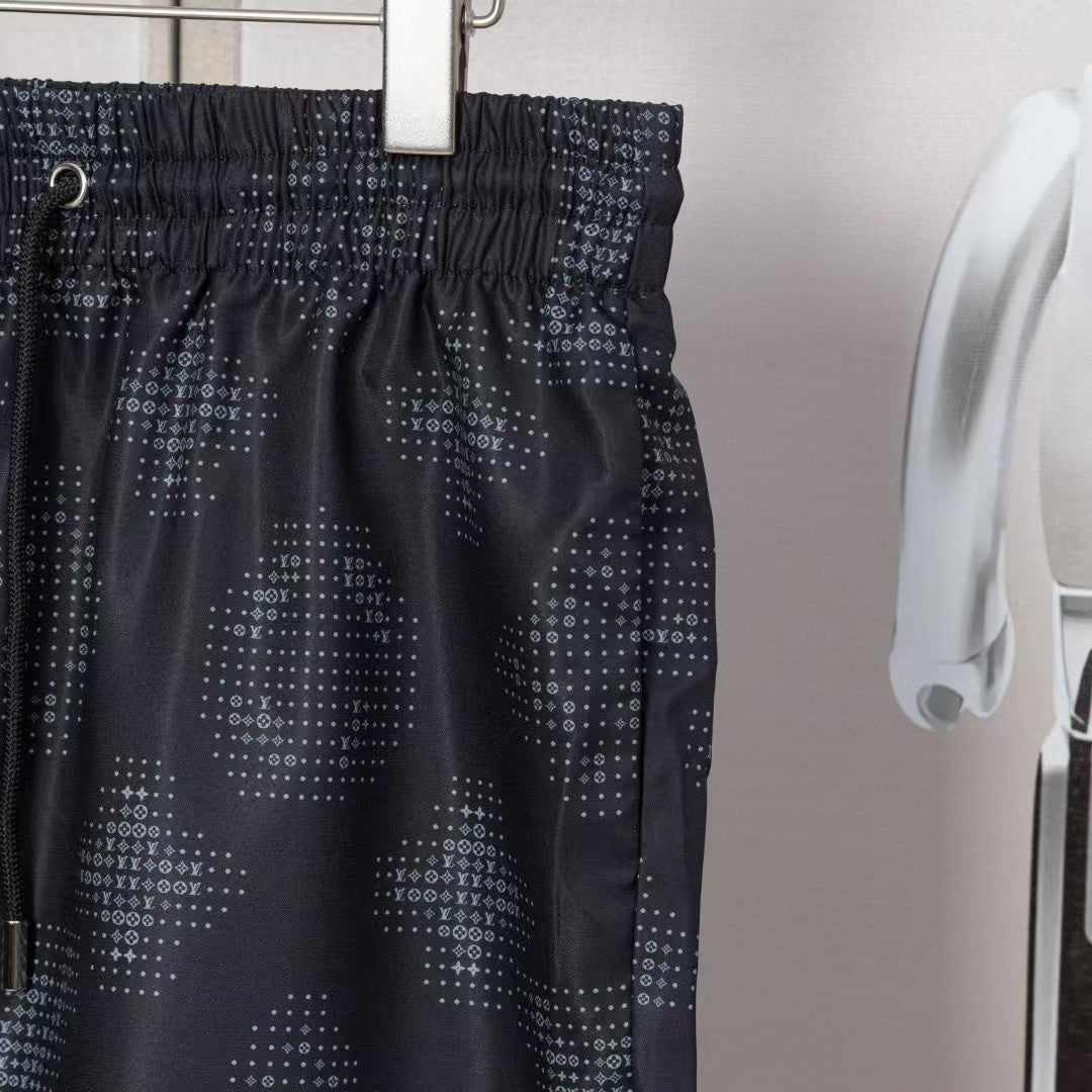Men's jacquard letter beach pants